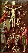 El Greco Christus am Kreuz, mit Maria, Johannes und Maria Magdalena oil painting artist